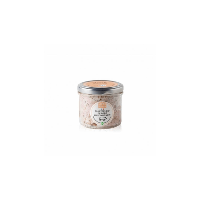 RILLETTE DE PORC BIO AU POIVRE NOIR - 85g